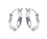 Silver Hoop Earring HO-2549